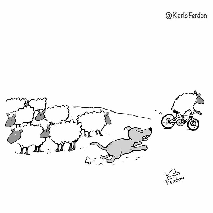 22 Wordless One-Panel Comics Featuring Dogs By Karlo Ferdon | Bored Panda