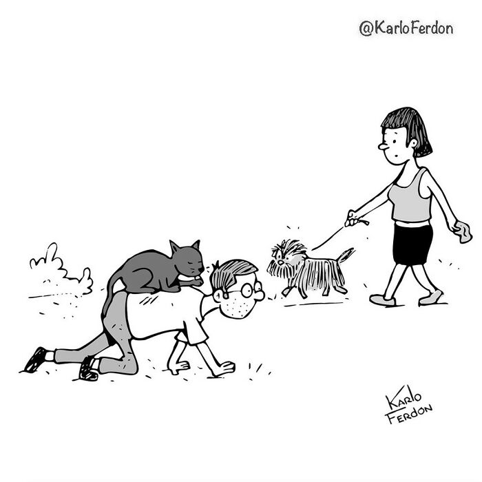 22 Wordless One-Panel Comics Featuring Dogs By Karlo Ferdon | Bored Panda