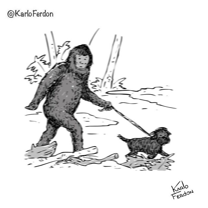 22 Wordless One-Panel Comics Featuring Dogs By Karlo Ferdon | Bored Panda