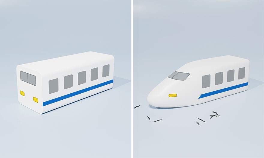 I Thought Of An Eraser That Turns The Train Into A Shinkansen. The More You Use It, The Faster You Will Learn