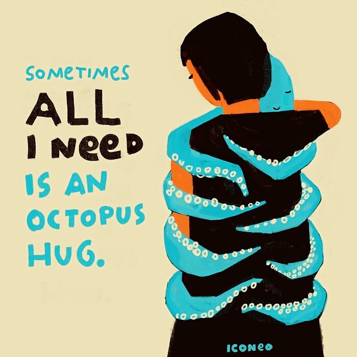 Illustration By An Octopus Hug