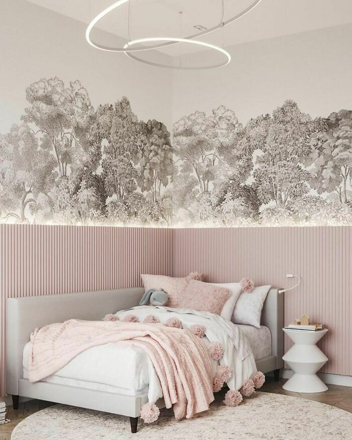 Pastel Pink Child's Bedroom