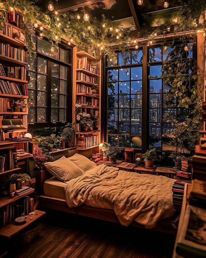 Themed Library Bedroom