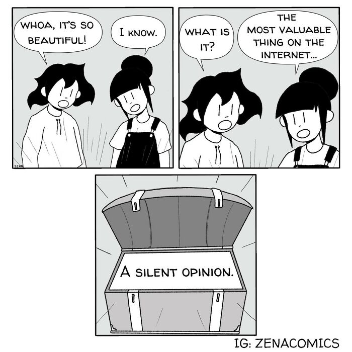 A Comic About A Silent Opinion