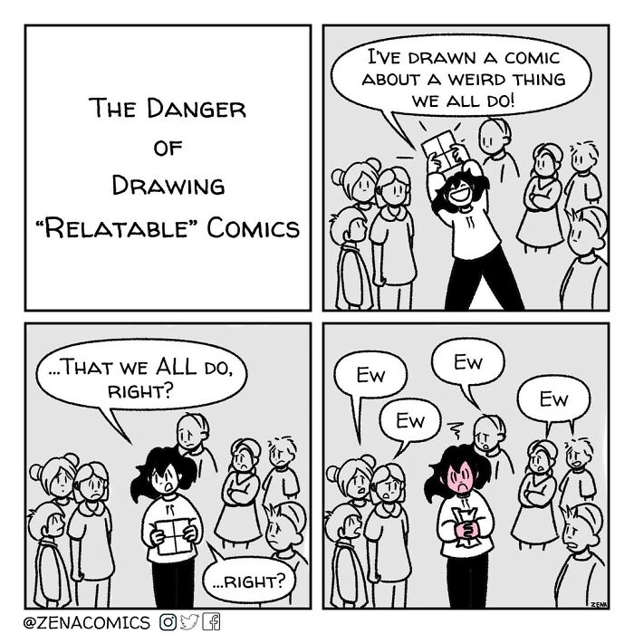 A Comic About The Danger Of Drawing "Relatable" Comics