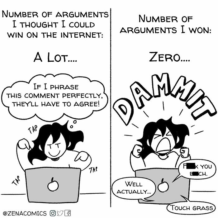 A Comic About Arguments On The Internet