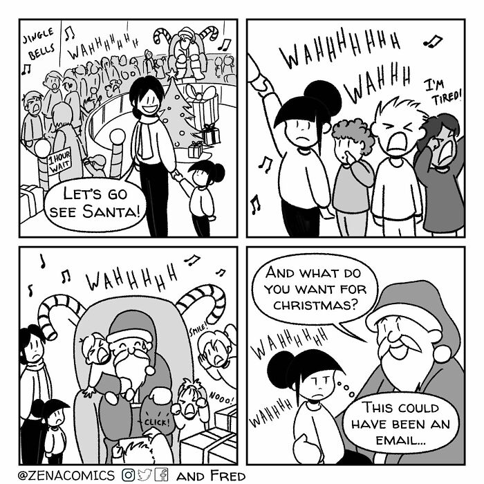 A Comic About Going To See Santa