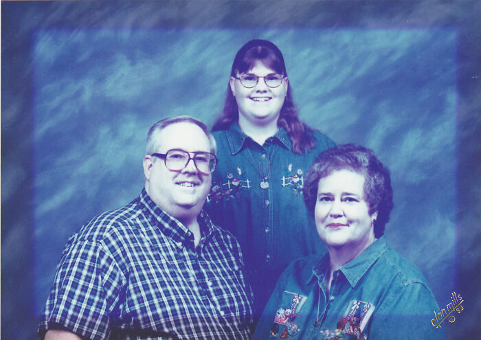 Me And My Parents For Their Church "Members Book" 1996 (I Don't Know Why It Turned Blue)