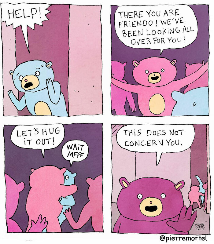 A Comic About Hugging It Out