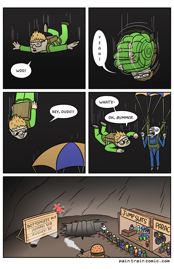 A Comic About A Parachute Jump
