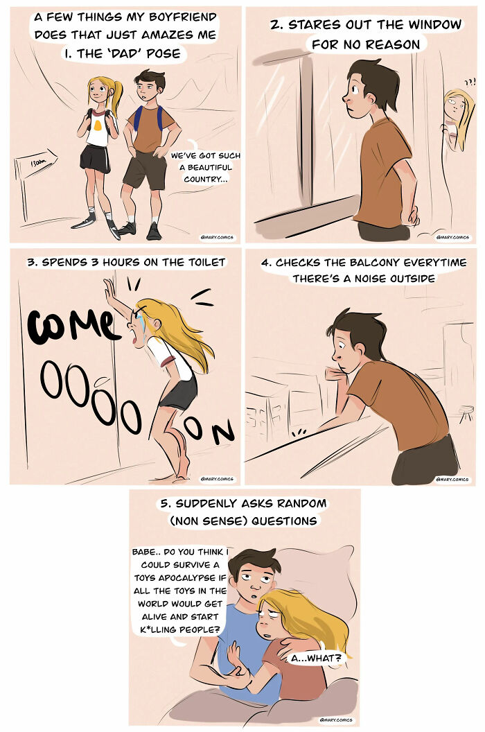 I Created 13 Comics Based On Funny And Relatable Moments In My Relationship