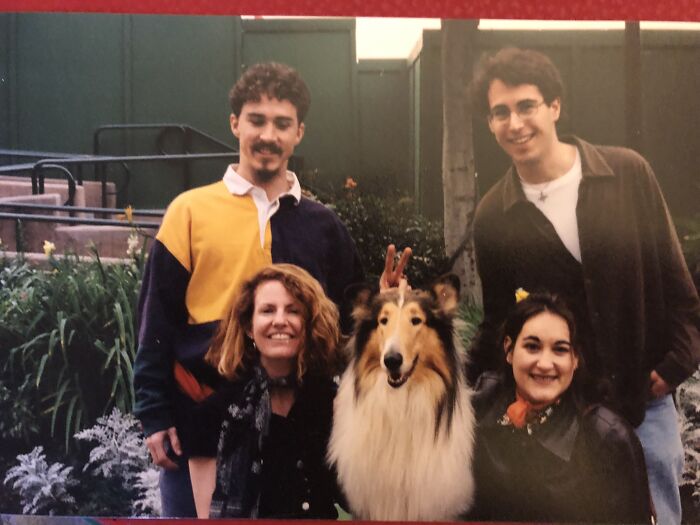 Many Years Ago, When I Started Out In Show Business, On The Set Of “The New Lassie.” I’m The Man On The Photo Right