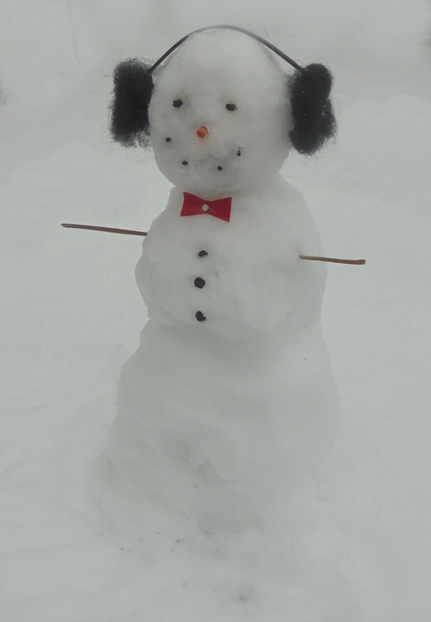 One Of My Mini Snowmen. About 6" Tall