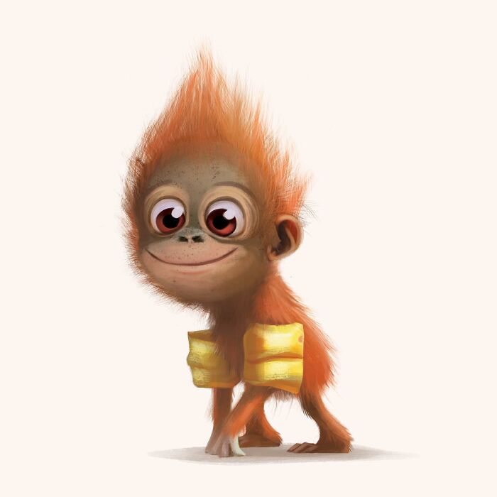 Illustration Of A Monkey