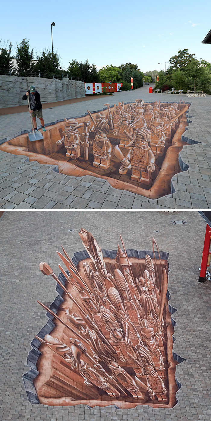 This Street Artist Brings More Joy To City Streets With His Gigantic 3D Arts