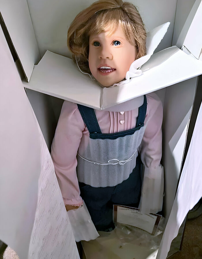 You Know These Creepy Life-Size Dolls? Creepier Still Is In The Box That They Come In