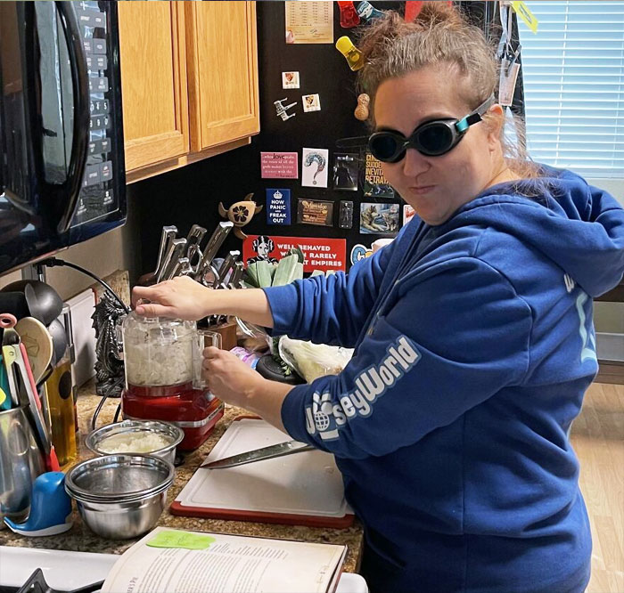 Using Swim Goggles While Cutting Onions