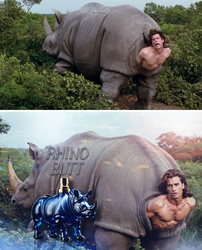 I Fed This Frame From Ace Ventura To An AI And Told It To Make A Men's Cologne Ad