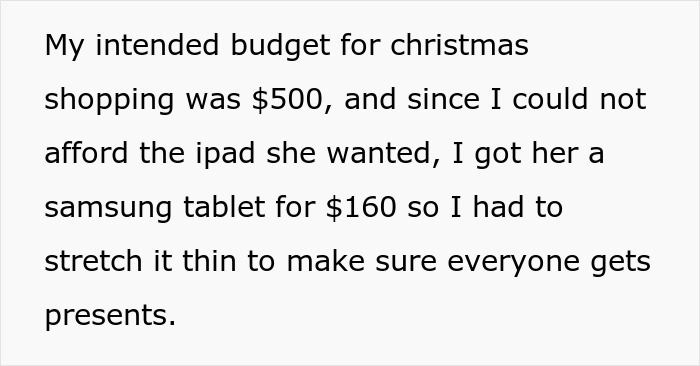 16 Y.O. In Tears After Single Mom Gets Her The Wrong Christmas Gift, Adds Insult To Injury