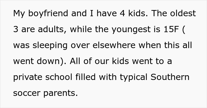 Text showing a story about a guy deciding to propose after 30 years and 4 kids, met with an eye roll. Text showing a story about a guy deciding to propose after 30 years and 4 kids, met with an eye roll.