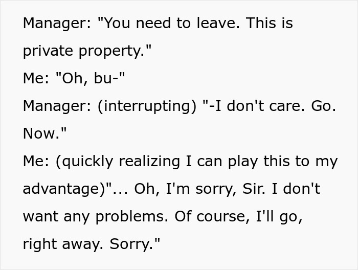 "Of Course, I'll Go, Right Away, Sorry": Boss Regrets Not Hearing Out Guy On His Private Property "Of Course, I'll Go, Right Away, Sorry": Boss Regrets Not Hearing Out Guy On His Private Property