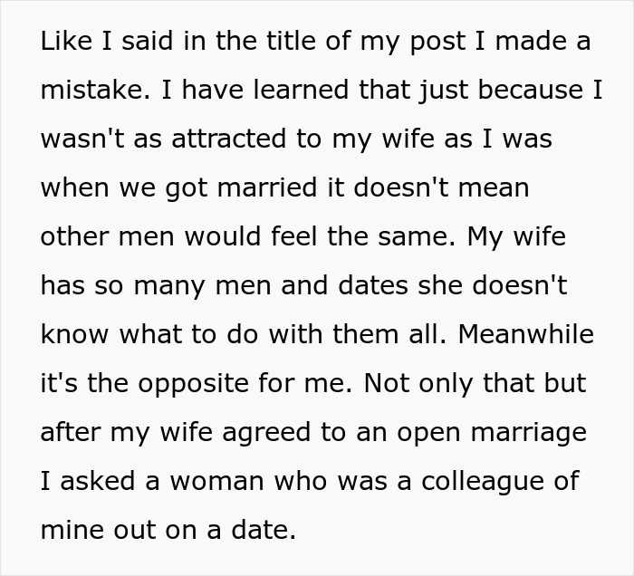 Man Wants An Open Marriage After 19 Years, Realizes His Mistake When He Sees Wife Thriving Man Wants An Open Marriage After 19 Years, Realizes His Mistake When He Sees Wife Thriving