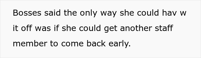 “She Lost It”: Person Refuses To Give Up Their Days Off Just Because They Don’t Have Kids “She Lost It”: Person Refuses To Give Up Their Days Off Just Because They Don’t Have Kids