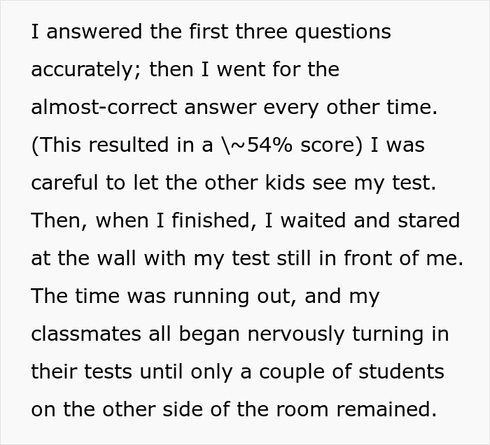"With 5 Minutes Left, I Grabbed A New Test": Student Gets Revenge On Cheating Classmates "With 5 Minutes Left, I Grabbed A New Test": Student Gets Revenge On Cheating Classmates