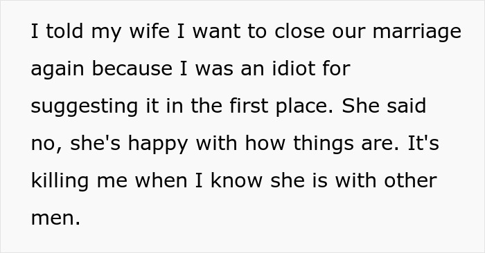 Man Wants An Open Marriage After 19 Years, Realizes His Mistake When He Sees Wife Thriving Man Wants An Open Marriage After 19 Years, Realizes His Mistake When He Sees Wife Thriving