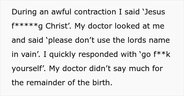 Husband Thinks Wife Should Apologize To Her Doctor For Cursing At Him While Giving Birth Husband Thinks Wife Should Apologize To Her Doctor For Cursing At Him While Giving Birth