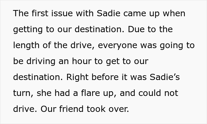 Woman Ruins A Trip After Conveniently "Forgetting" To Take Her Meds, Friend Loses It Woman Ruins A Trip After Conveniently "Forgetting" To Take Her Meds, Friend Loses It