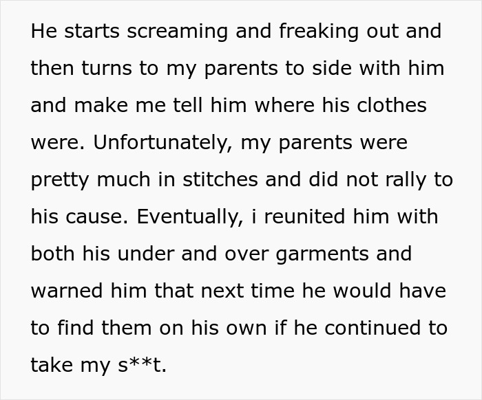 12 Y.O. Freaks Out When All His Clothes Are Gone After His Brother Warned Him Not To Steal