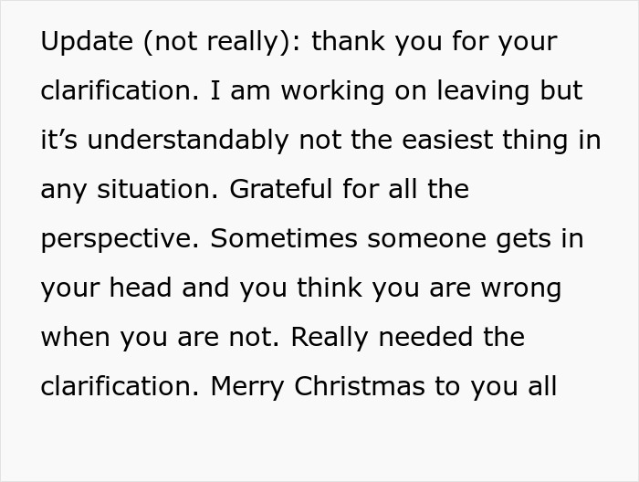 Man Weaponizes His Incompetence By Not Buying His Wife A Christmas Gift, She Plans On Leaving Him Man Weaponizes His Incompetence By Not Buying His Wife A Christmas Gift, She Plans On Leaving Him