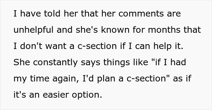 Woman Shares Her Delusional Parents Want Her To Have A C-Section So It Will Fit Their Plans Woman Shares Her Delusional Parents Want Her To Have A C-Section So It Will Fit Their Plans