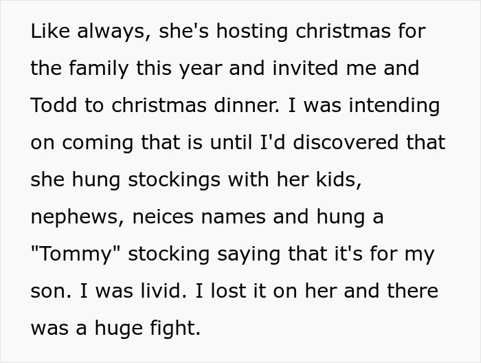 Woman Decides To Pick A Name For Her SIL's Unborn Baby, Her Christmas Party Gets Boycotted In Return Woman Decides To Pick A Name For Her SIL's Unborn Baby, Her Christmas Party Gets Boycotted In Return