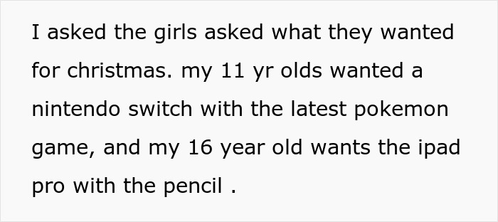 16 Y.O. In Tears After Single Mom Gets Her The Wrong Christmas Gift, Adds Insult To Injury 16 Y.O. In Tears After Single Mom Gets Her The Wrong Christmas Gift, Adds Insult To Injury