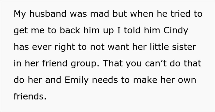 Dad Demands Daughter Invite Friendless Sister To Sit With Her At “Popular” Table, Mom Intervenes Dad Demands Daughter Invite Friendless Sister To Sit With Her At “Popular” Table, Mom Intervenes