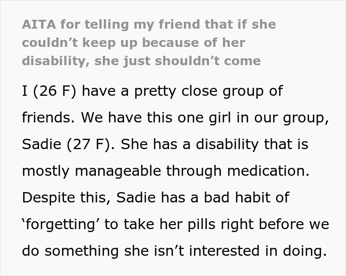 Woman Ruins A Trip After Conveniently "Forgetting" To Take Her Meds, Friend Loses It Woman Ruins A Trip After Conveniently "Forgetting" To Take Her Meds, Friend Loses It