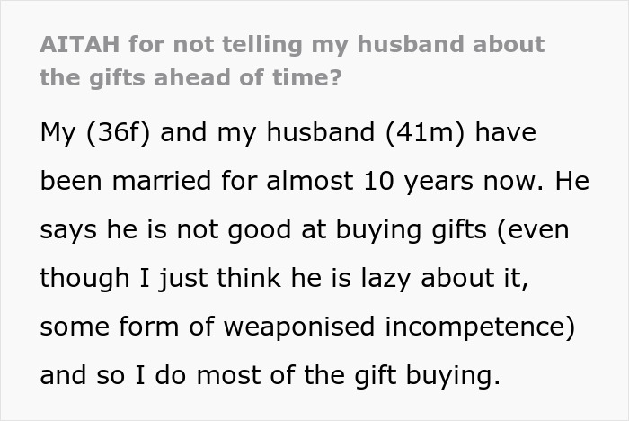 Man Weaponizes His Incompetence By Not Buying His Wife A Christmas Gift, She Plans On Leaving Him
