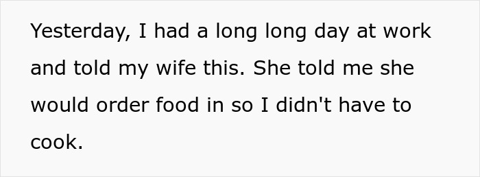 “Borderline Gross”: Wife Goes To Bed In Tears After Husband Mistakes Home Cooking For Takeout