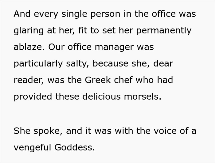 Woman, Notorious For Stealing Workers’ Snacks, Gets Brutally Shamed At Work Party Woman, Notorious For Stealing Workers’ Snacks, Gets Brutally Shamed At Work Party