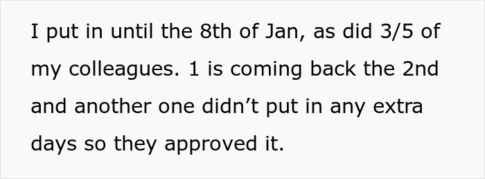 “She Lost It”: Person Refuses To Give Up Their Days Off Just Because They Don’t Have Kids