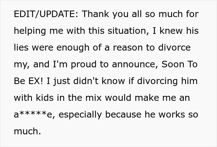 Man Expects Wife To Raise Two Kids He Hid From Her For 3 Years, Gets Served With Divorce Papers Man Expects Wife To Raise Two Kids He Hid From Her For 3 Years, Gets Served With Divorce Papers