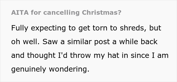 Family Tired Of Hosting Ungrateful Relatives For Christmas Decide To Cancel, Drama Ensues Family Tired Of Hosting Ungrateful Relatives For Christmas Decide To Cancel, Drama Ensues