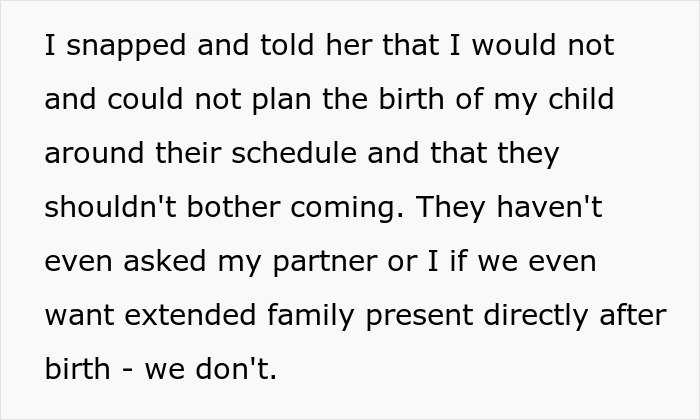 Woman Shares Her Delusional Parents Want Her To Have A C-Section So It Will Fit Their Plans Woman Shares Her Delusional Parents Want Her To Have A C-Section So It Will Fit Their Plans