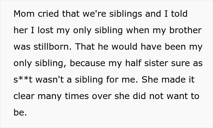 Half-Sister Who’d Rather Pretend Her Sibling Doesn’t Exist Requests She Attend Her Wedding Half-Sister Who’d Rather Pretend Her Sibling Doesn’t Exist Requests She Attend Her Wedding