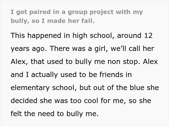 Girl Does All The Work After Being Paired With Her Bully For A Group Project, Uses It As A Setup Girl Does All The Work After Being Paired With Her Bully For A Group Project, Uses It As A Setup