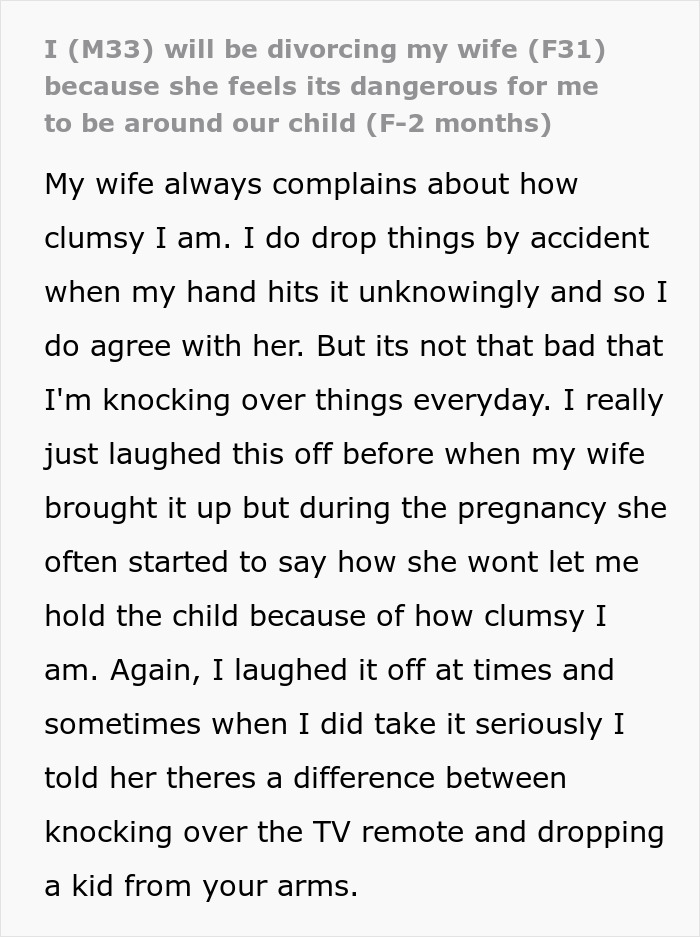 Dad At Breaking Point After Wife Refuses To Let Him Near Their Baby For Months Dad At Breaking Point After Wife Refuses To Let Him Near Their Baby For Months