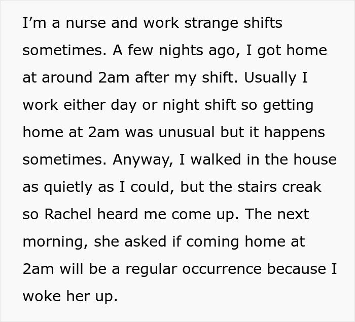 Text excerpt from a woman welcoming her brother’s family for a month while dealing with his wife’s complaints. Text excerpt from a woman welcoming her brother’s family for a month while dealing with his wife’s complaints.