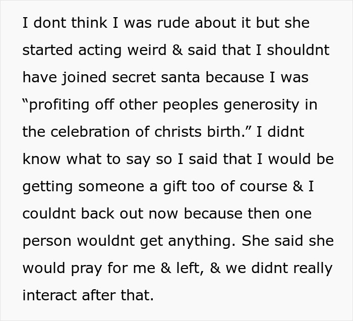 Man’s Uncomfortable Gift Exchange With Devout Christian Ends In Worker Getting Fired Man’s Uncomfortable Gift Exchange With Devout Christian Ends In Worker Getting Fired